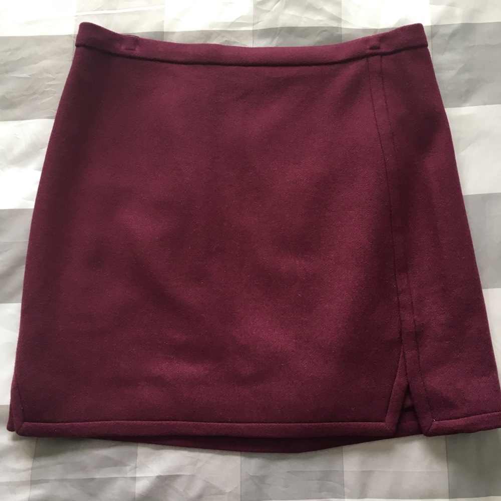 J Crew Wool Mini Skirt